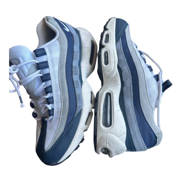 Nike Air Max 95 Recraft GS White Blue Gray CJ3906 403 Shoe Mens 6 & 7.5 Women - Picture 6 of 9